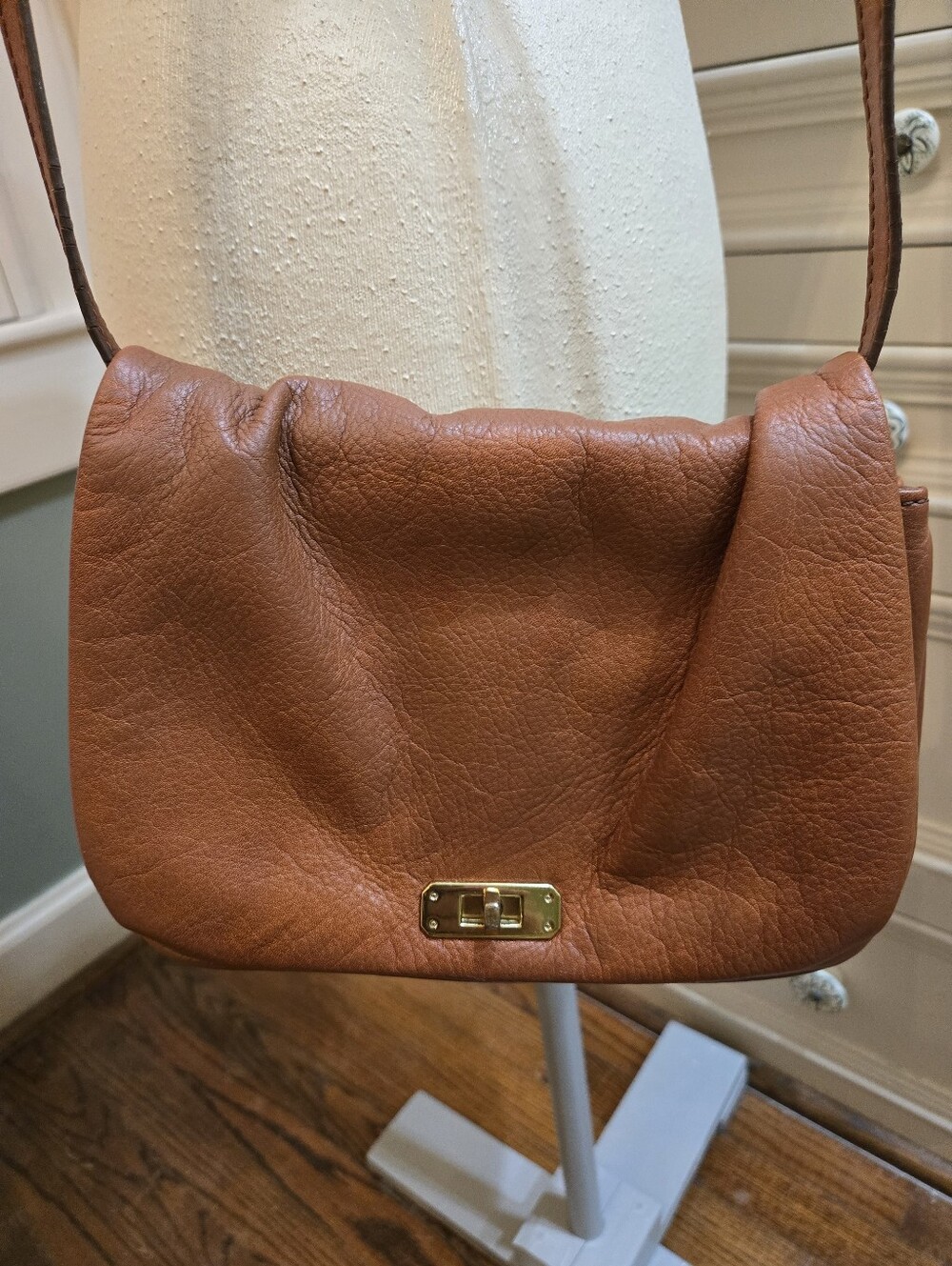 J CREW Leather TAN Purse Crossbody Bag - Picture 6 of 6